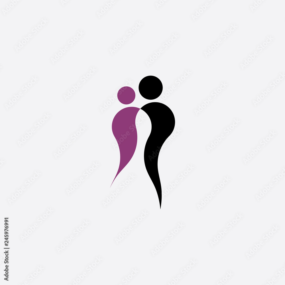man and woman holding hands love concept logo man and woman holding hands love concept logo