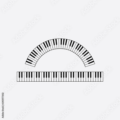 piano keyboard vector design element