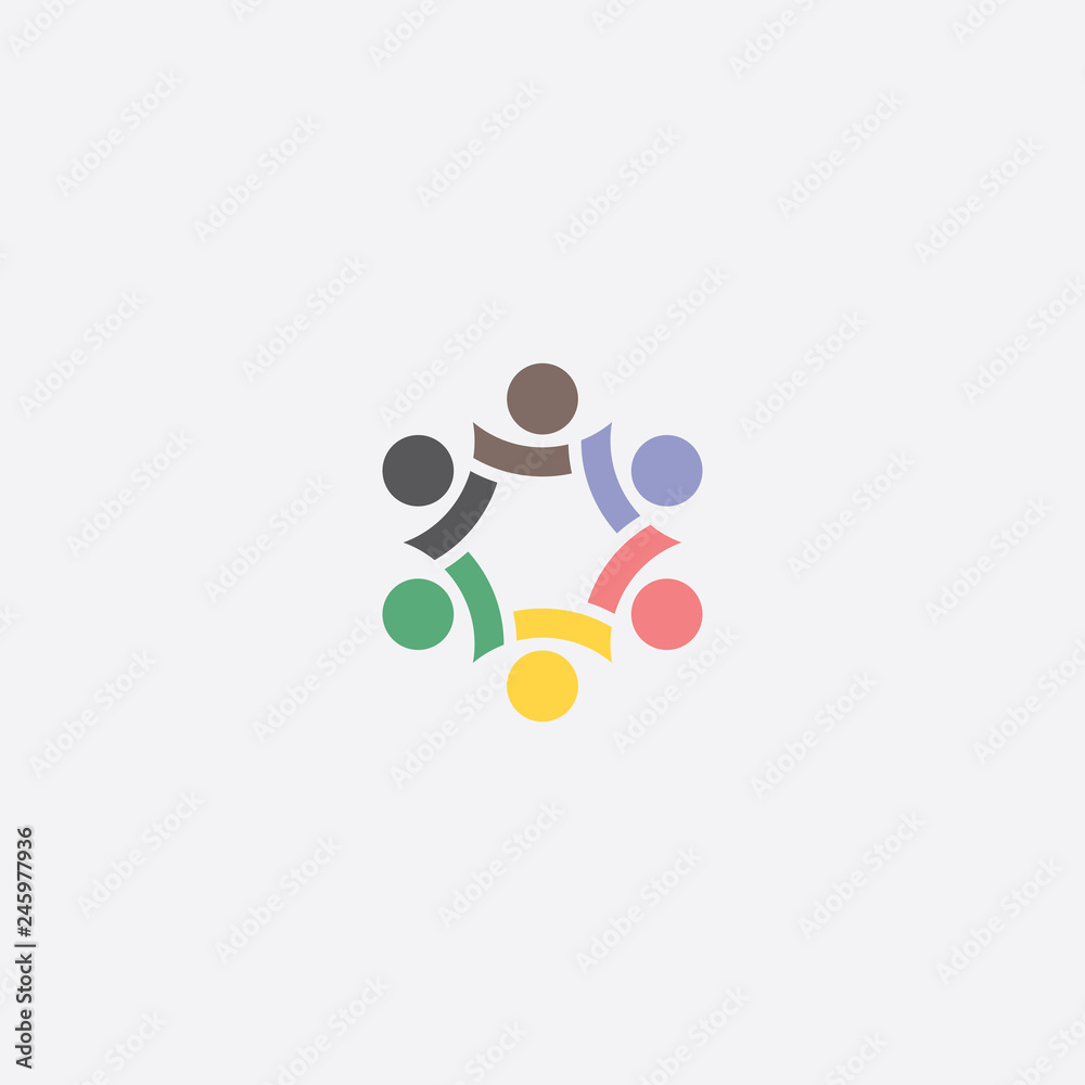 team friends people icon vector element team friends people icon vector element