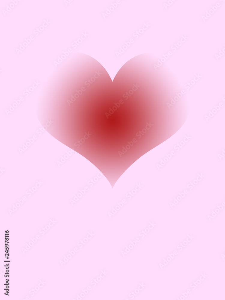 abstract background in gradient pink san valentin with heart