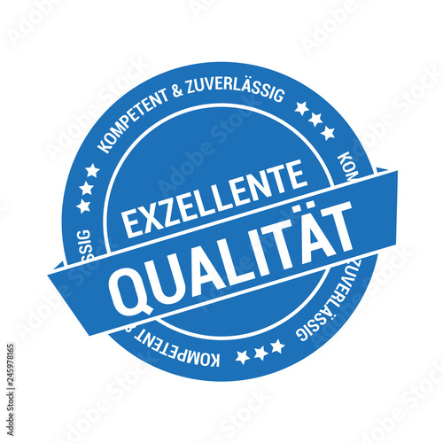 Aufkleber für exzellente Qualität