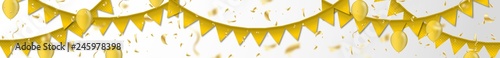 goldener Partybanner