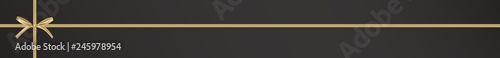 Goldene Schleife auf Hintergrund schwarz Banner Panorama