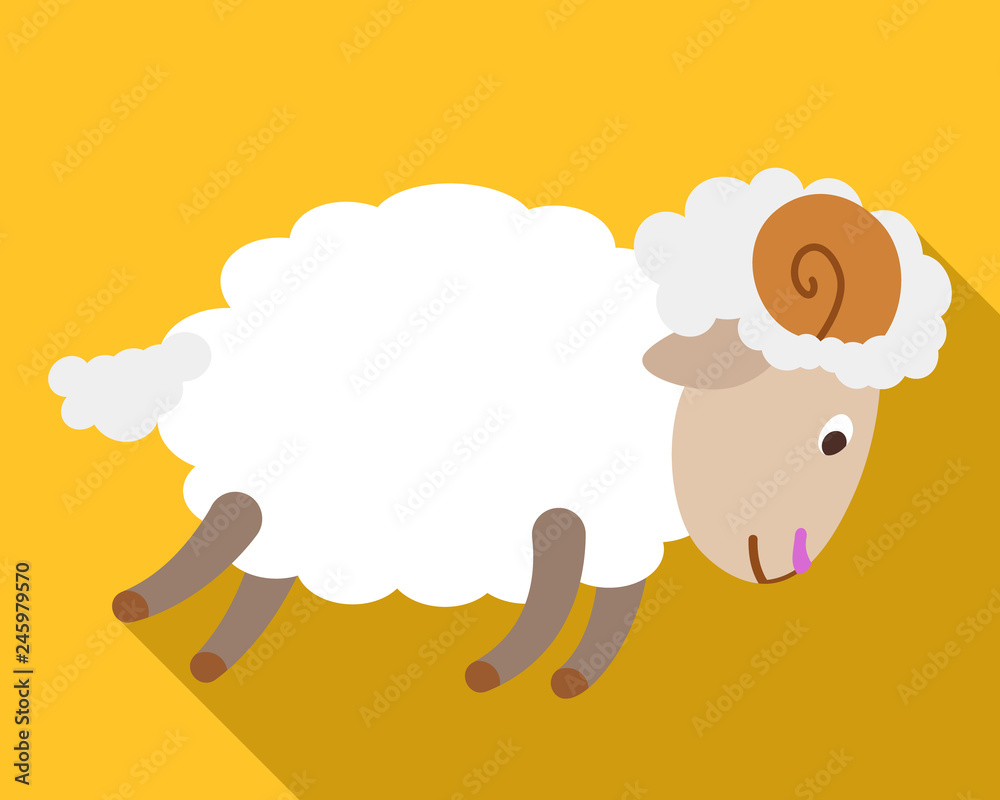 Ram bunt icon. Flat illustration of ram bunt vector icon for web design Ram bunt icon. Flat illustration of ram bunt vector icon for web design