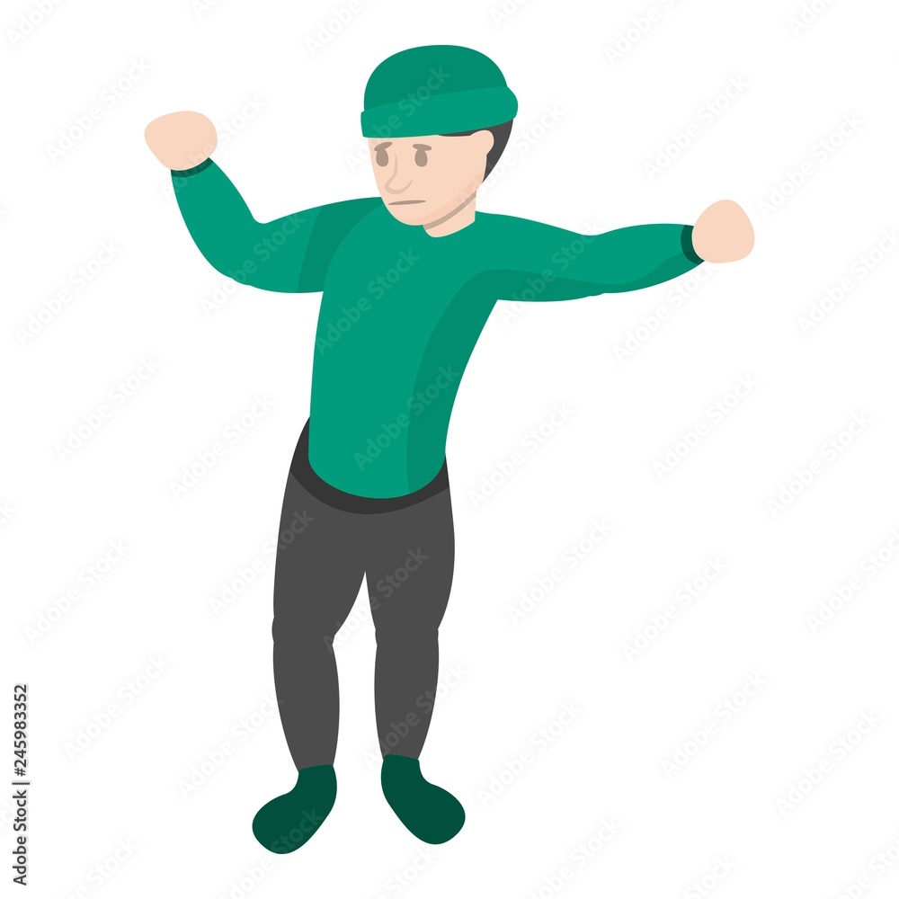 Break dance move icon. Cartoon of break dance move vector icon for web design isolated on white background Break dance move icon. Cartoon of break dance move vector icon for web design isolated on white background