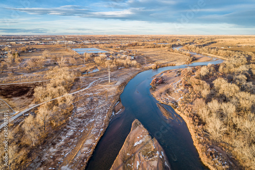 South Platte River in eastern Colorado