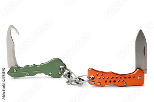 Keychain clasp knifes photo