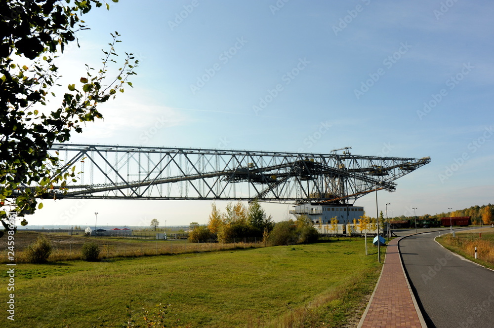 Obraz premium Besucherbergwerk Förderbrücke F60