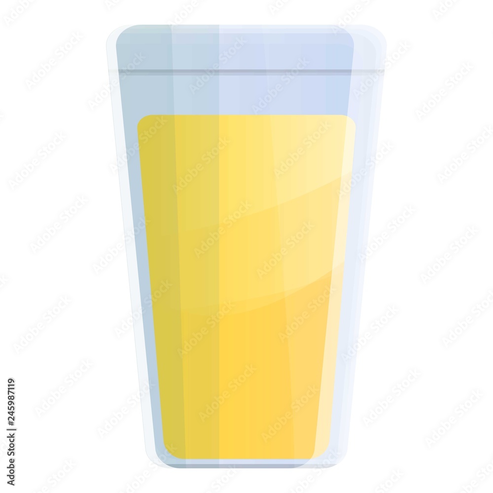 Lemonade glass icon. Cartoon of lemonade glass vector icon for web design isolated on white background Lemonade glass icon. Cartoon of lemonade glass vector icon for web design isolated on white background