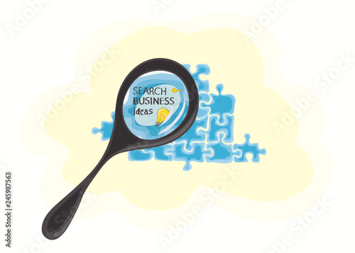 careful selection of information. concept of finding key business ideas in a cloud dataset