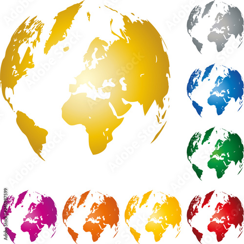 Erdball, Erde, Globe, world map globe