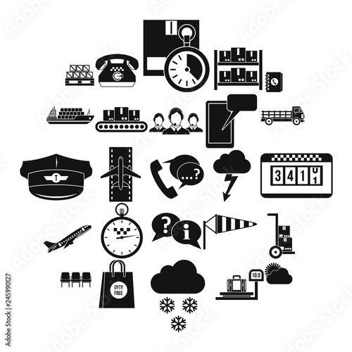 Superintendent icons set. Simple set of 25 superintendent vector icons for web isolated on white background