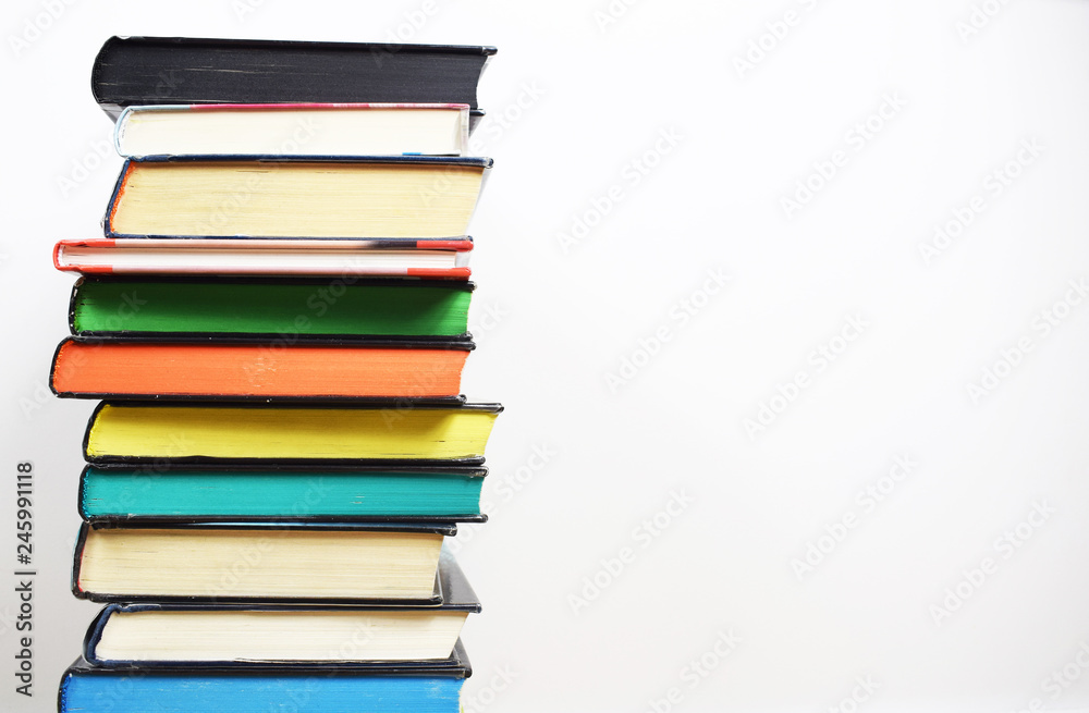Pile of books isolated on white background Pile of books isolated on white background