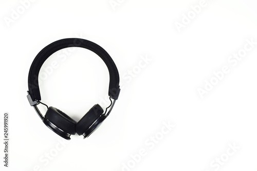 Wireless headphones isolated on white background