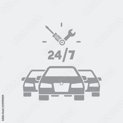 7/24 car assistance icon