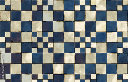 old wall floor tiles bricks background