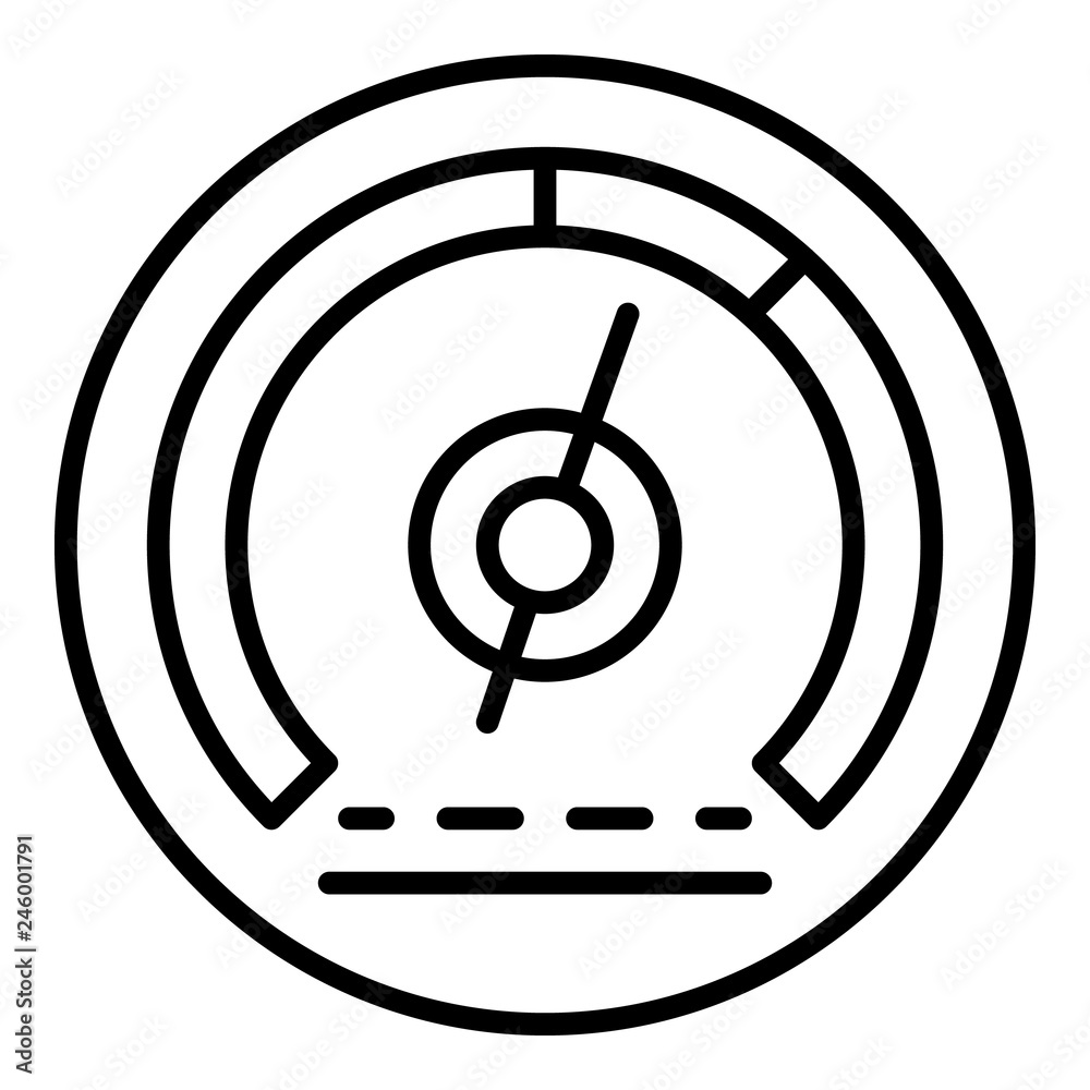 Car speedometer icon. Outline car speedometer vector icon for web design isolated on white background Car speedometer icon. Outline car speedometer vector icon for web design isolated on white background