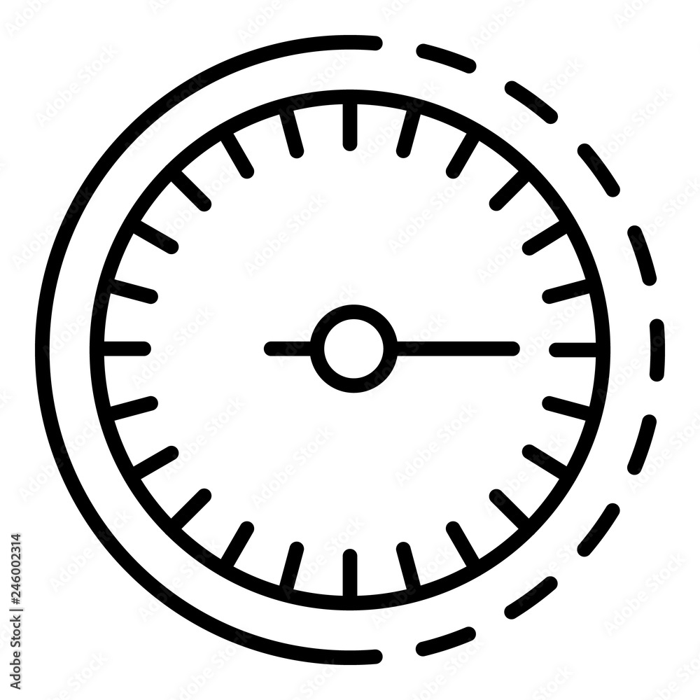Odometer icon. Outline odometer vector icon for web design isolated on white background Odometer icon. Outline odometer vector icon for web design isolated on white background