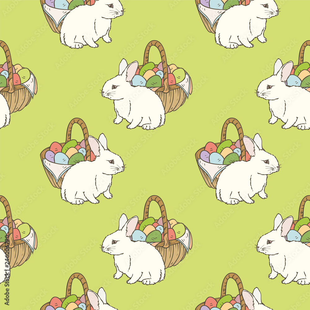 Obraz premium Easter Seamless Pattern