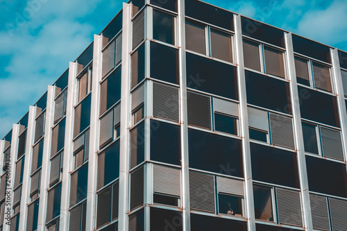 Fototapeta Naklejka Na Ścianę i Meble -  black and white colored office building at france