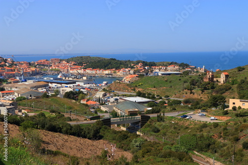 Seaside town of Port Vendre in eastern pyrenean, Roussillon in the south of France