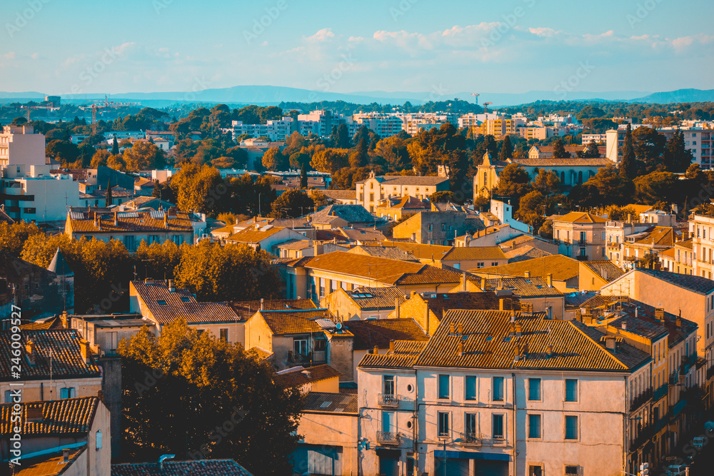 city overview about montpellier, france