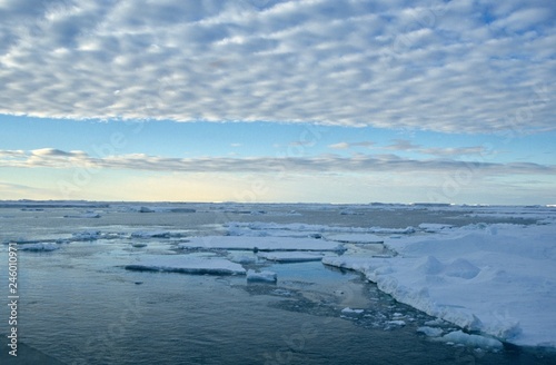 Antarctica  ice landscape on the ocean