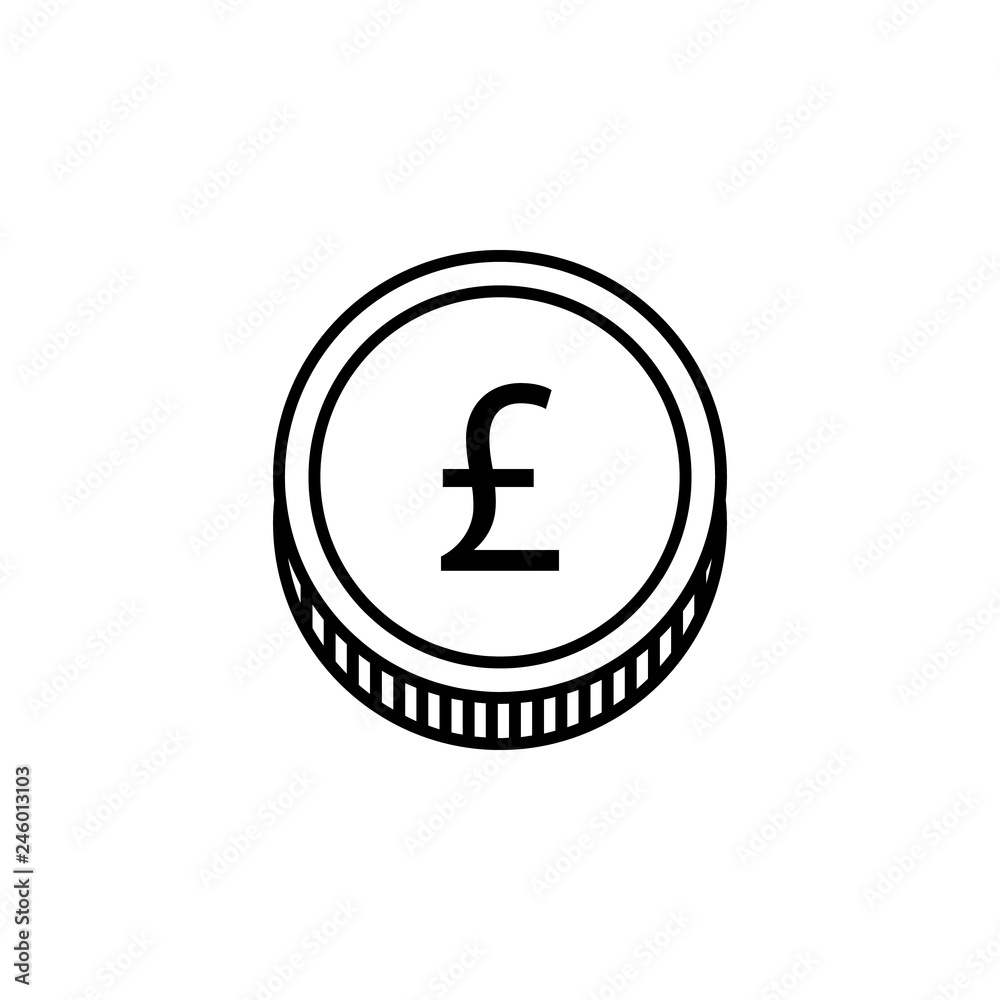 coin, pound icon. Element of finance illustration. Signs and symbols icon can be used for web, logo, mobile app, UI, UX coin, pound icon. Element of finance illustration. Signs and symbols icon can be used for web, logo, mobile app, UI, UX