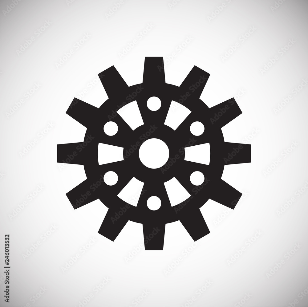 Gear icon on white background for graphic and web design, Modern simple vector sign. Internet concept. Trendy symbol for website design web button or mobile app Gear icon on white background for graphic and web design, Modern simple vector sign. Internet concept. Trendy symbol for website design web button or mobile app