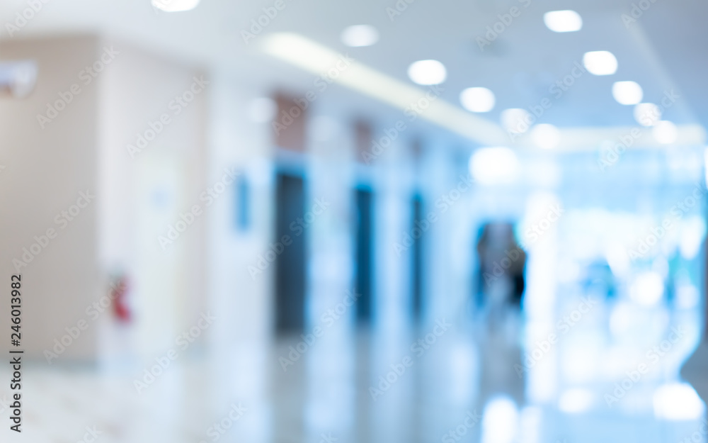 Hospital Hallway Blurred Background Hospital Hallway Blurred Background