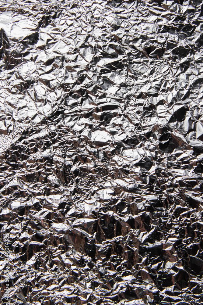texture of crumpled silver foil texture of crumpled silver foil