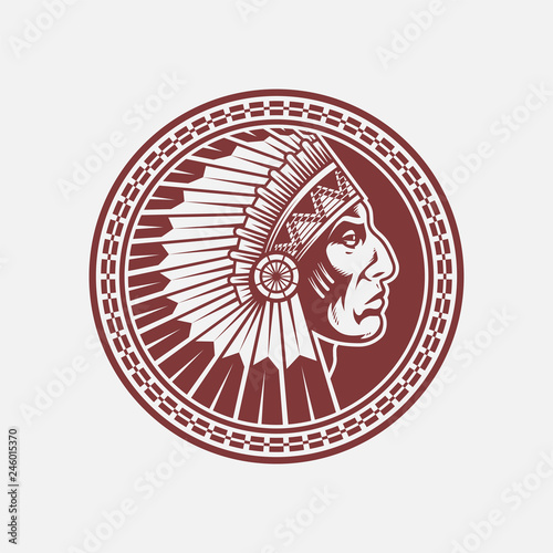 Stamp of american indian