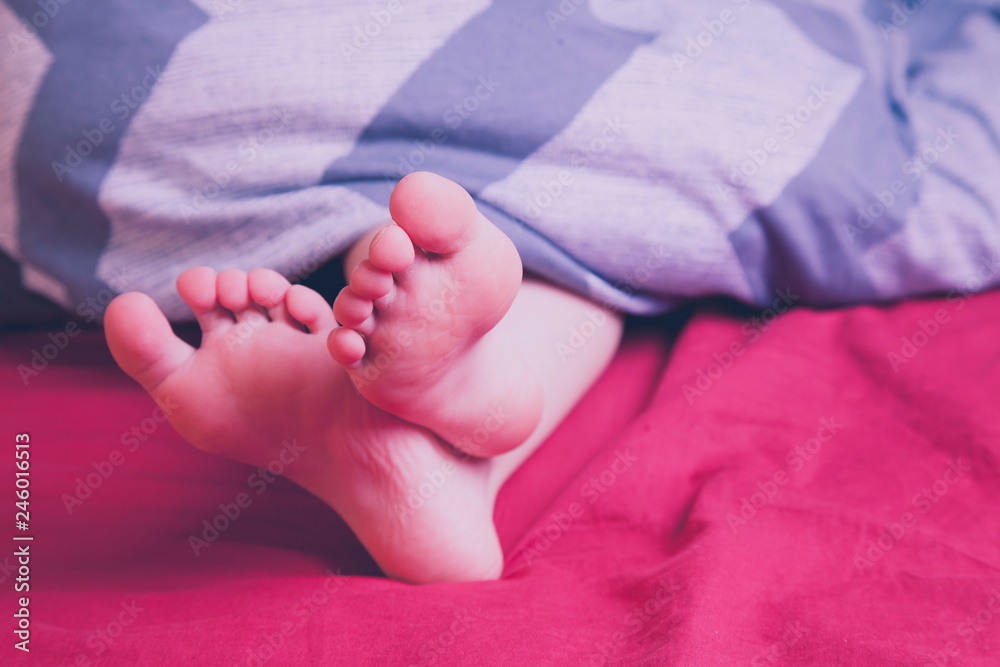 Relax concept. Beautiful groomed bare feet of cute little child girl. Relax concept. Beautiful groomed bare feet of cute little child girl.
