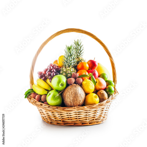 Fruit basket, winter assortment.