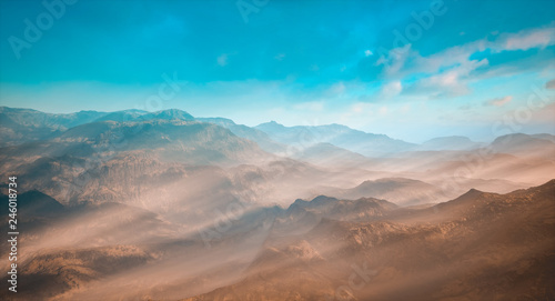 Picturesque mountain landscape in morning light © Robert Herhold