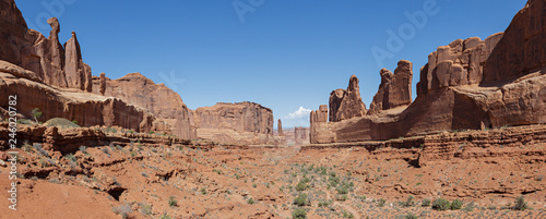 Scenes from Utah. Park Avenue in Arches National Park.