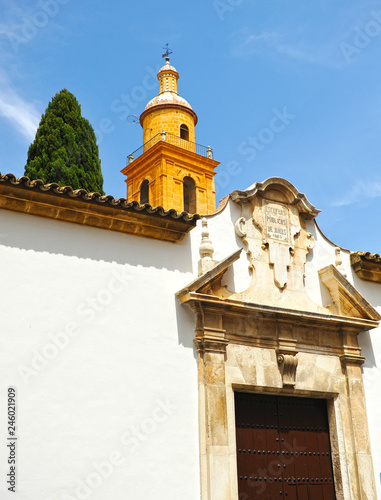 Convent  now House of Culture - Casa de Cultura  and church of San Carlos El Real in Osuna  famous town in the province of Sevilla  Andalusia  Spain