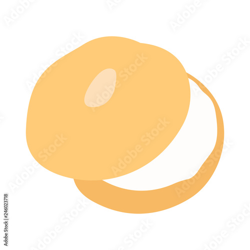bagel emoji vector