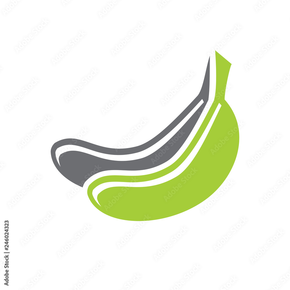 Banana icon on white background for graphic and web design, Modern simple vector sign. Internet concept. Trendy symbol for website design web button or mobile app Banana icon on white background for graphic and web design, Modern simple vector sign. Internet concept. Trendy symbol for website design web button or mobile app