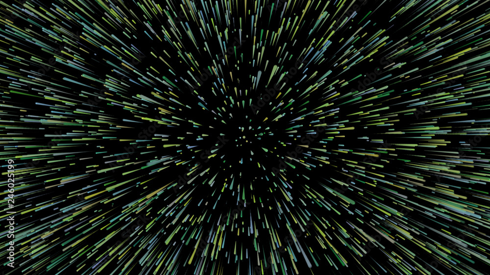 Fototapeta premium Abstract background with circles and lines. Different shades and thickness.