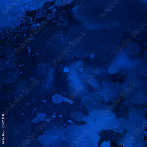 Abstract Blue Painting Background 