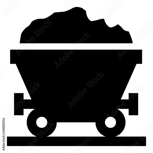 Coal Fossil Fuel Vector Icon