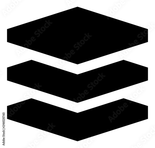 Layer Stack Vector Icon