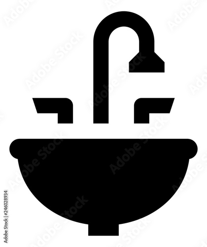 Sink Plumbing Fixture Vector Icon