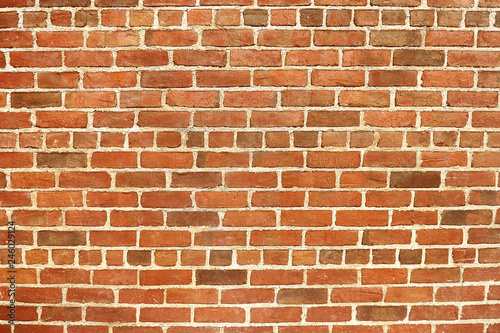 Old red brick background