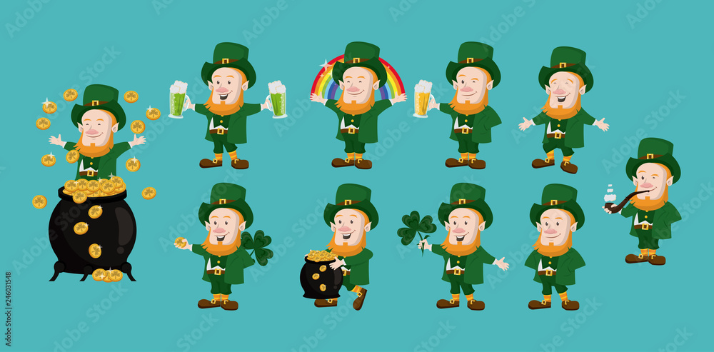 Saint patricks elves cartoons Saint patricks elves cartoons