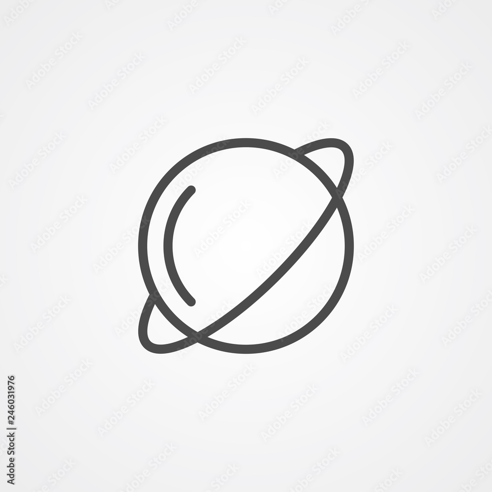 Saturn vector icon sign symbol Saturn vector icon sign symbol