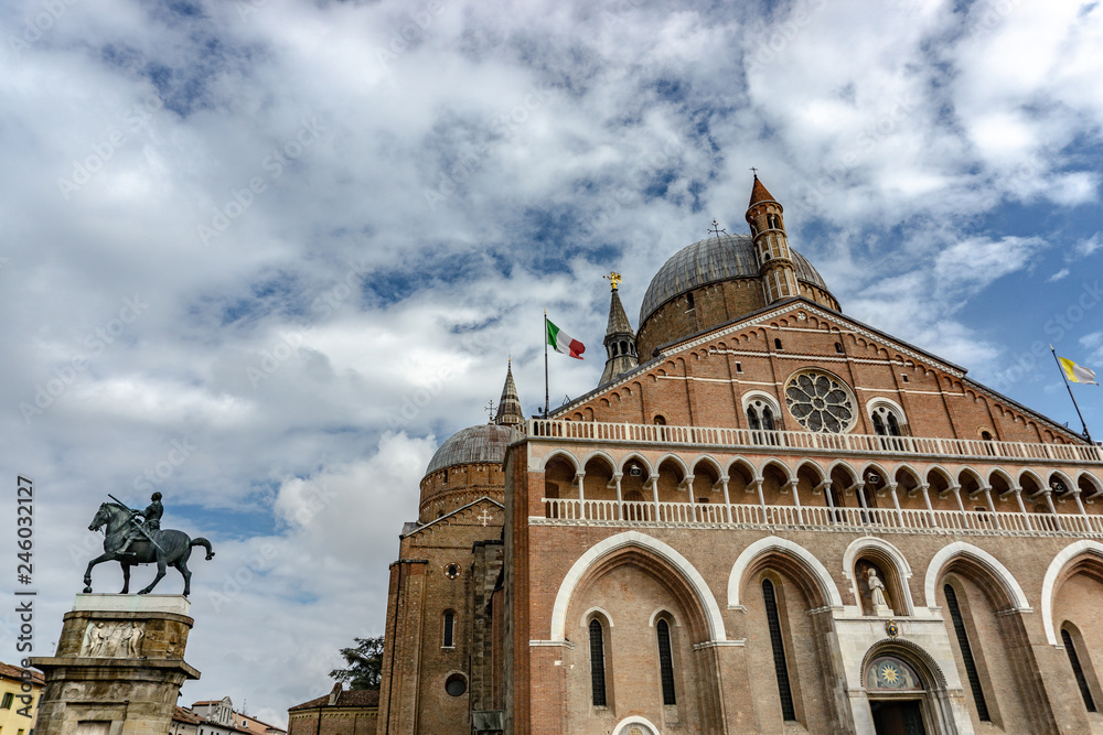The Basilica of Saint Anthony of Padua (Basilica di sant'Antonio di Padova) in Padua, Veneto, Italy
