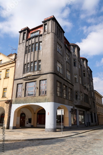 Former Spalkuv department store on the Big square built in 1911, Hradec Kralove, Czech Republic