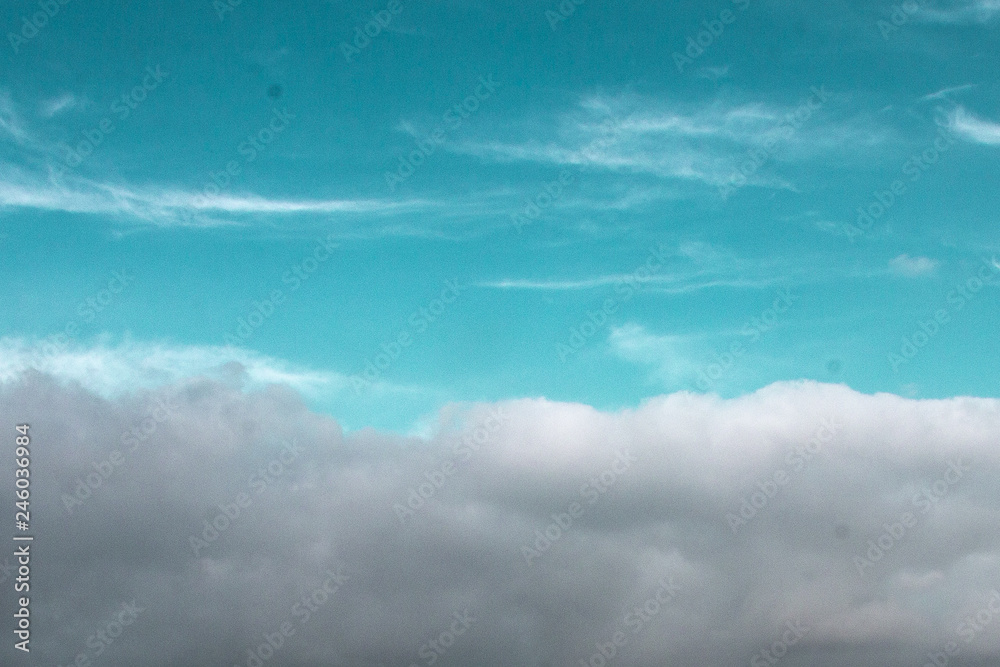 blue sky with clouds